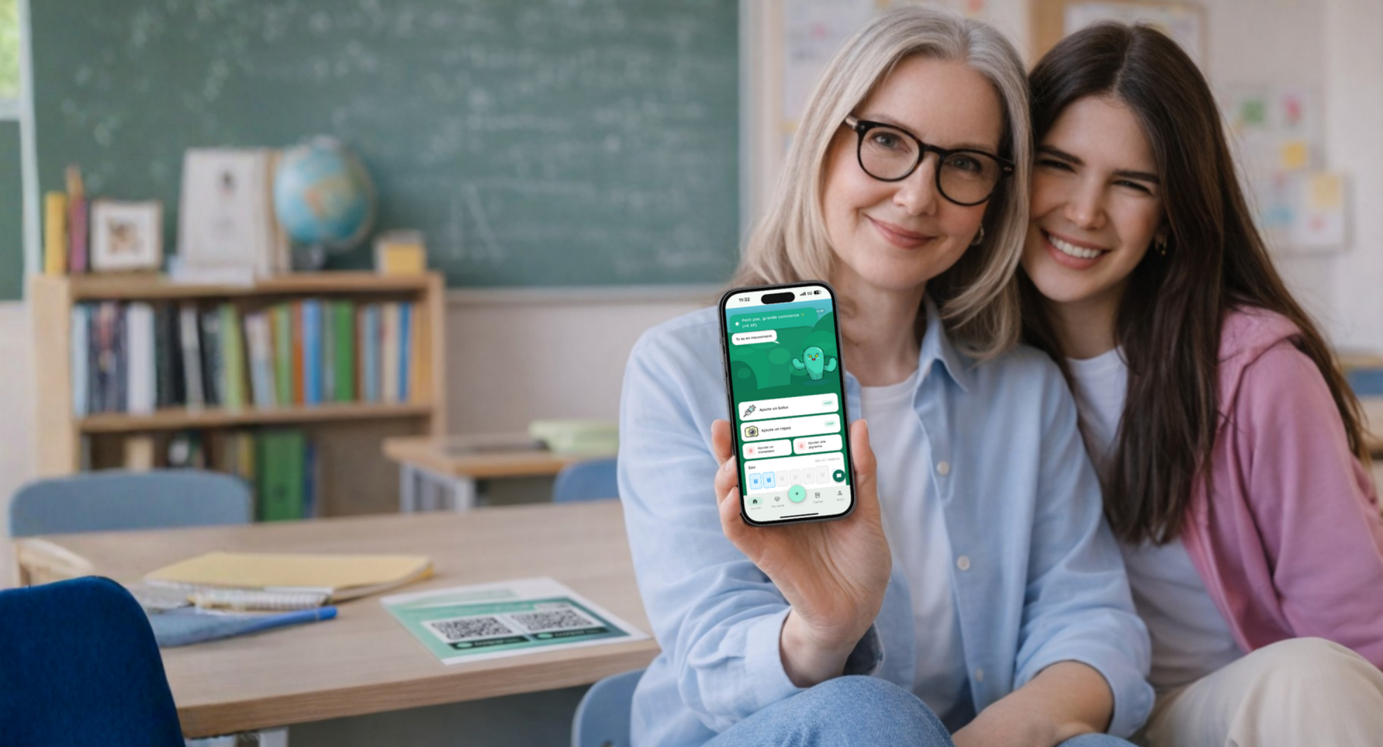 Application patient Petit Cactus — suivi glycémique et nutrition