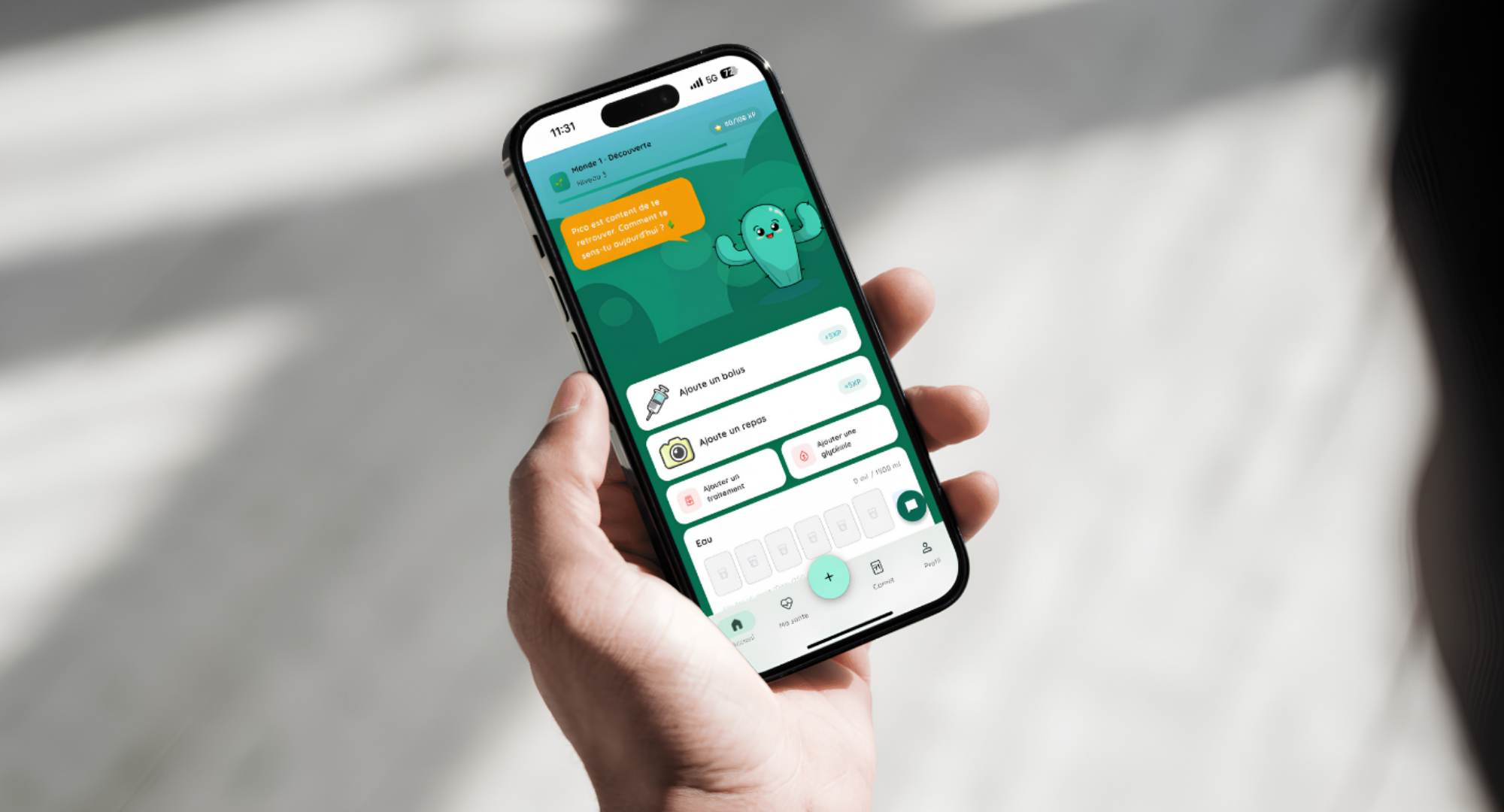 Application Petit Cactus — Académie Diabète Québec avec modules UniversiD