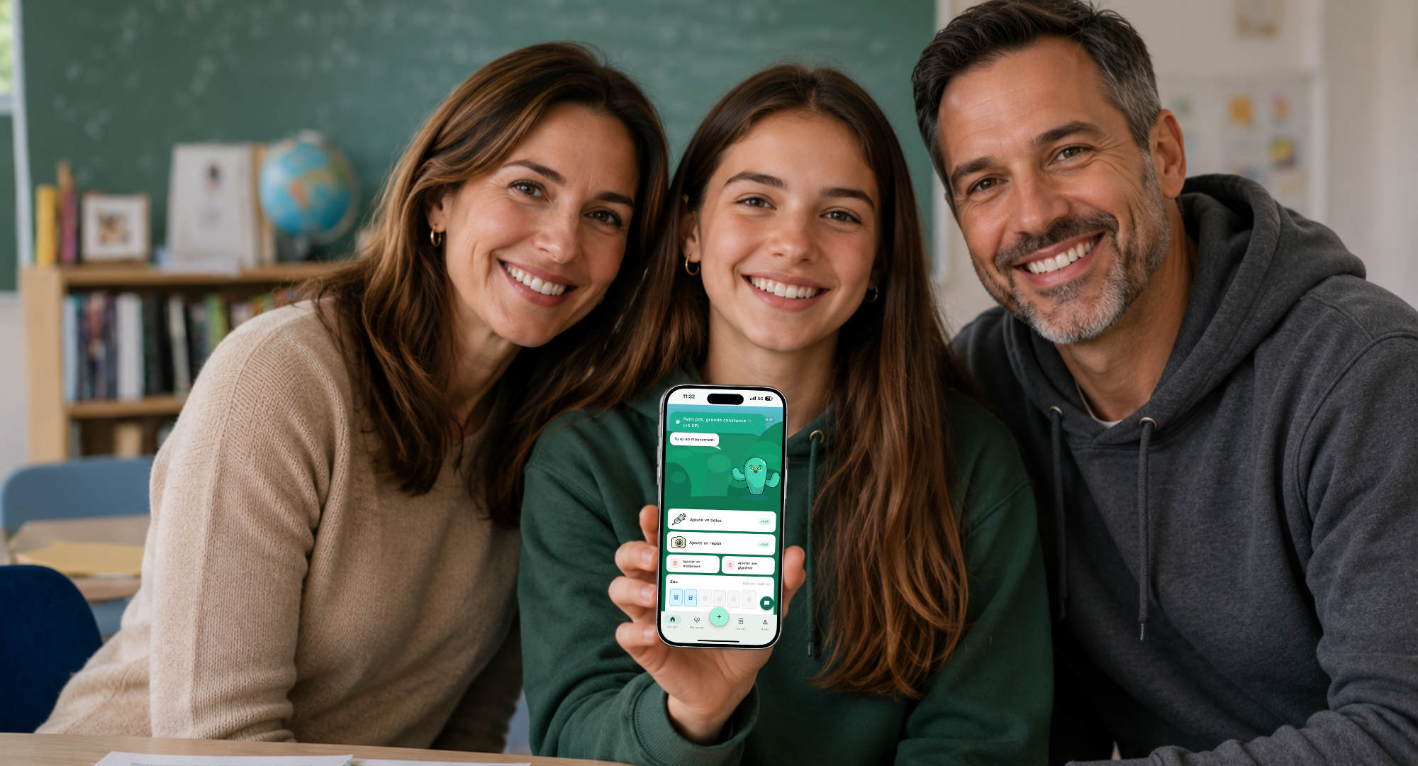 Professionnelle de santé consultant la plateforme Petit Cactus Pro à son bureau